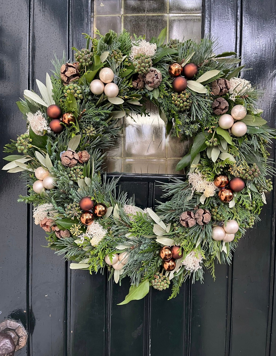 KERSTKRANS | PAKKET | BRUIN CHAMPAGNE