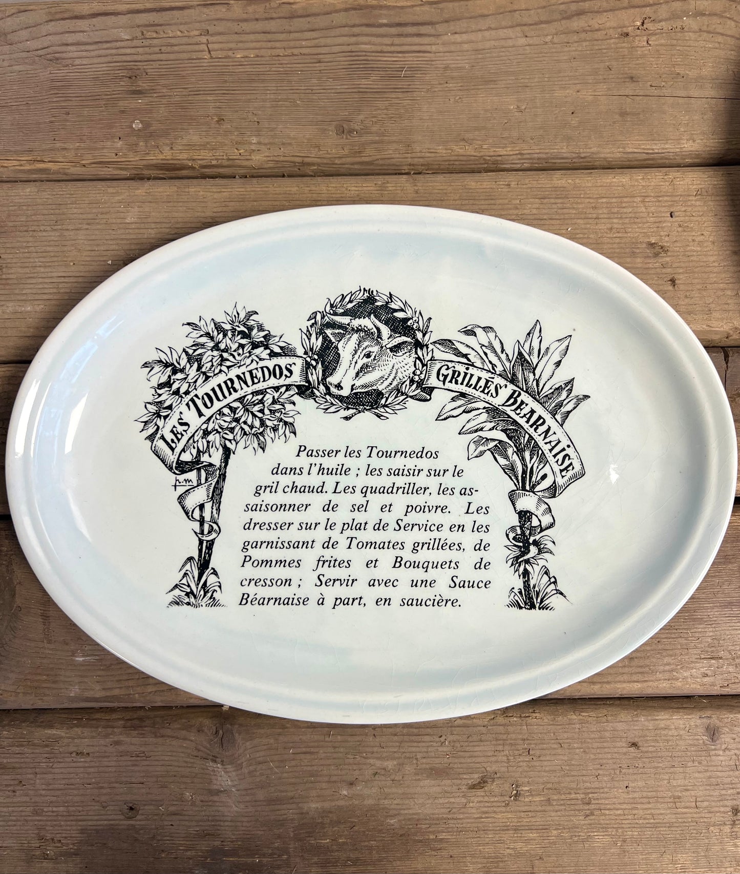SET | VAN | 4 | BORDEN | MERK | GIEN | BROCANTE