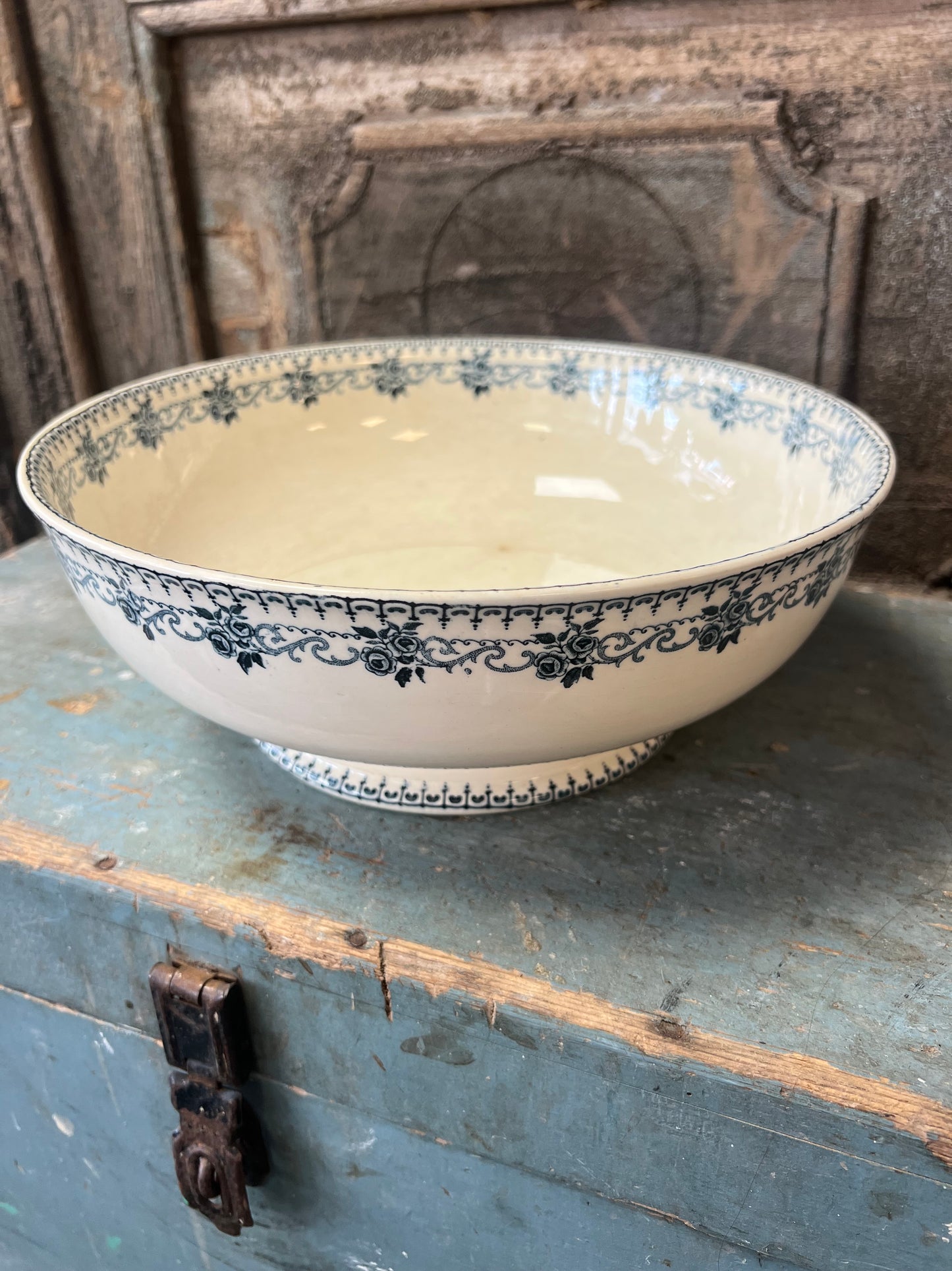 SCHAAL | BEIGE | BLAUW | BROCANTE