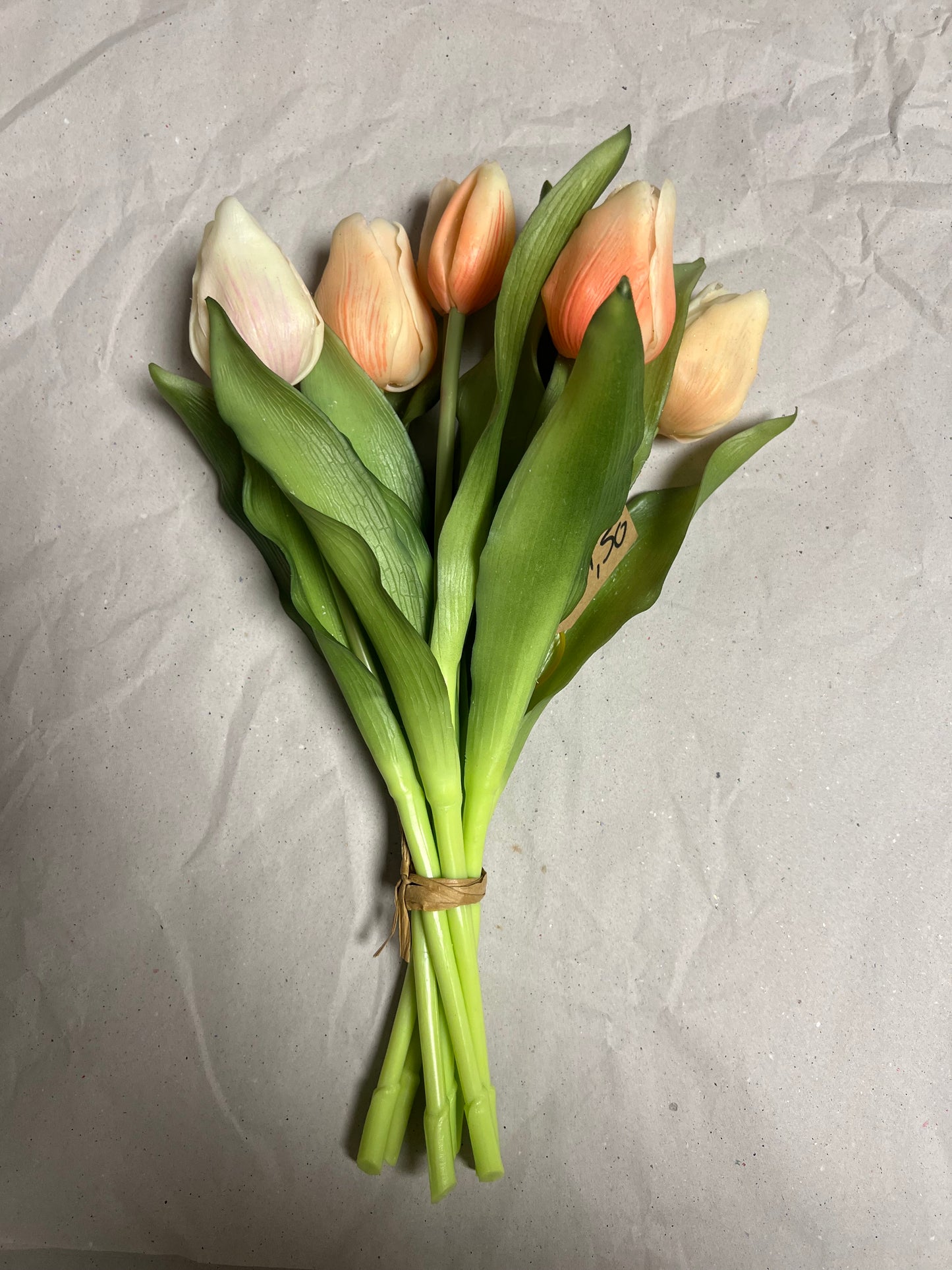 REAL | TOUCH | TULPEN | KORT | WIT | PEACH