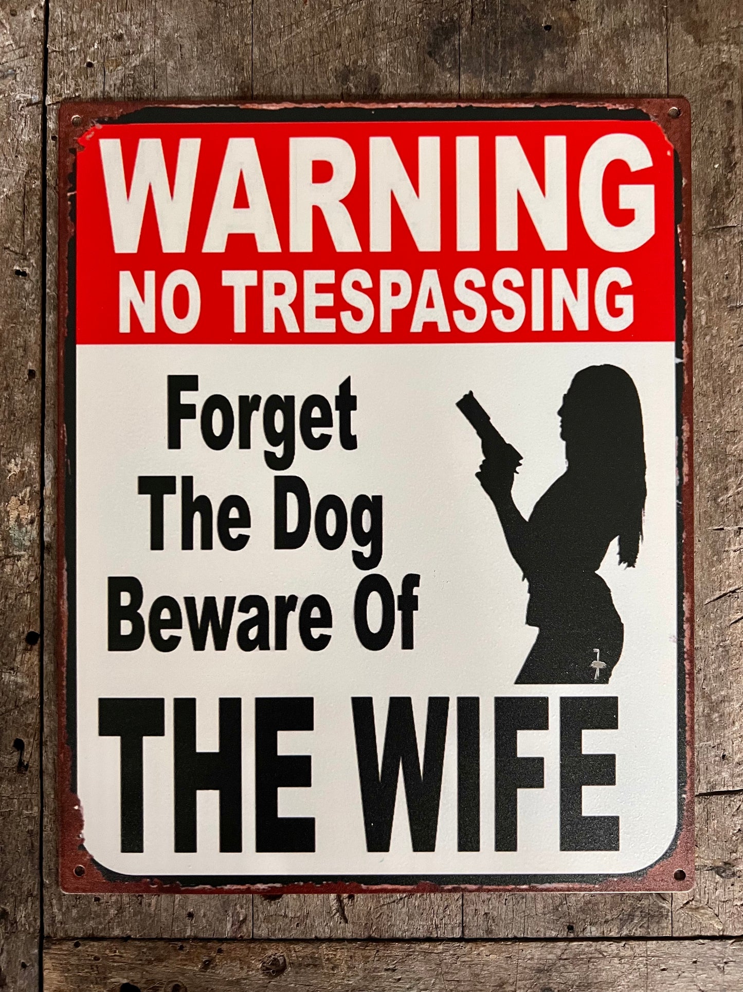 TEKSTBORDJE | DOG |  WIFE KLEIN