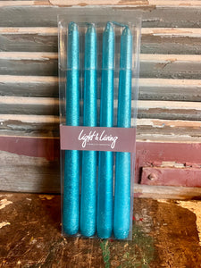 SET | KAARSEN | METALLIC | BLAUW
