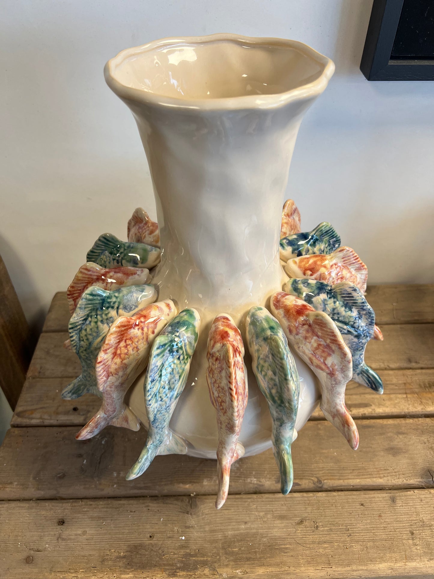 HANDGEMAAKTE | VISSENVAAS | KLEUR