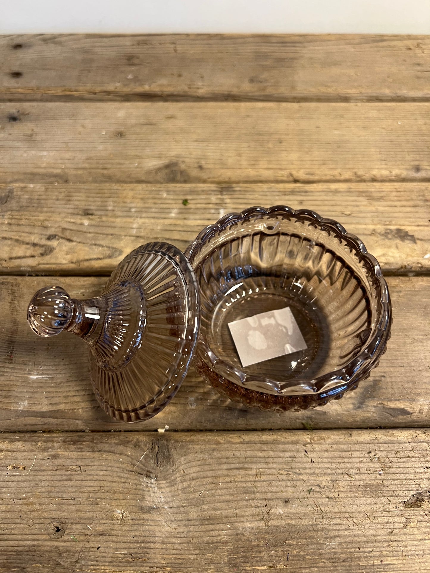 GLAZEN | POTJE | GLAS | BRUIN