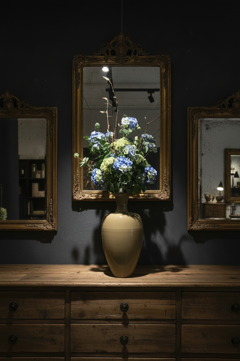 ZIJDEN | BOEKET | BLAUW | HORTENSIA