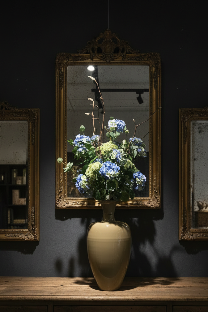 ZIJDEN | BOEKET | BLAUW | HORTENSIA
