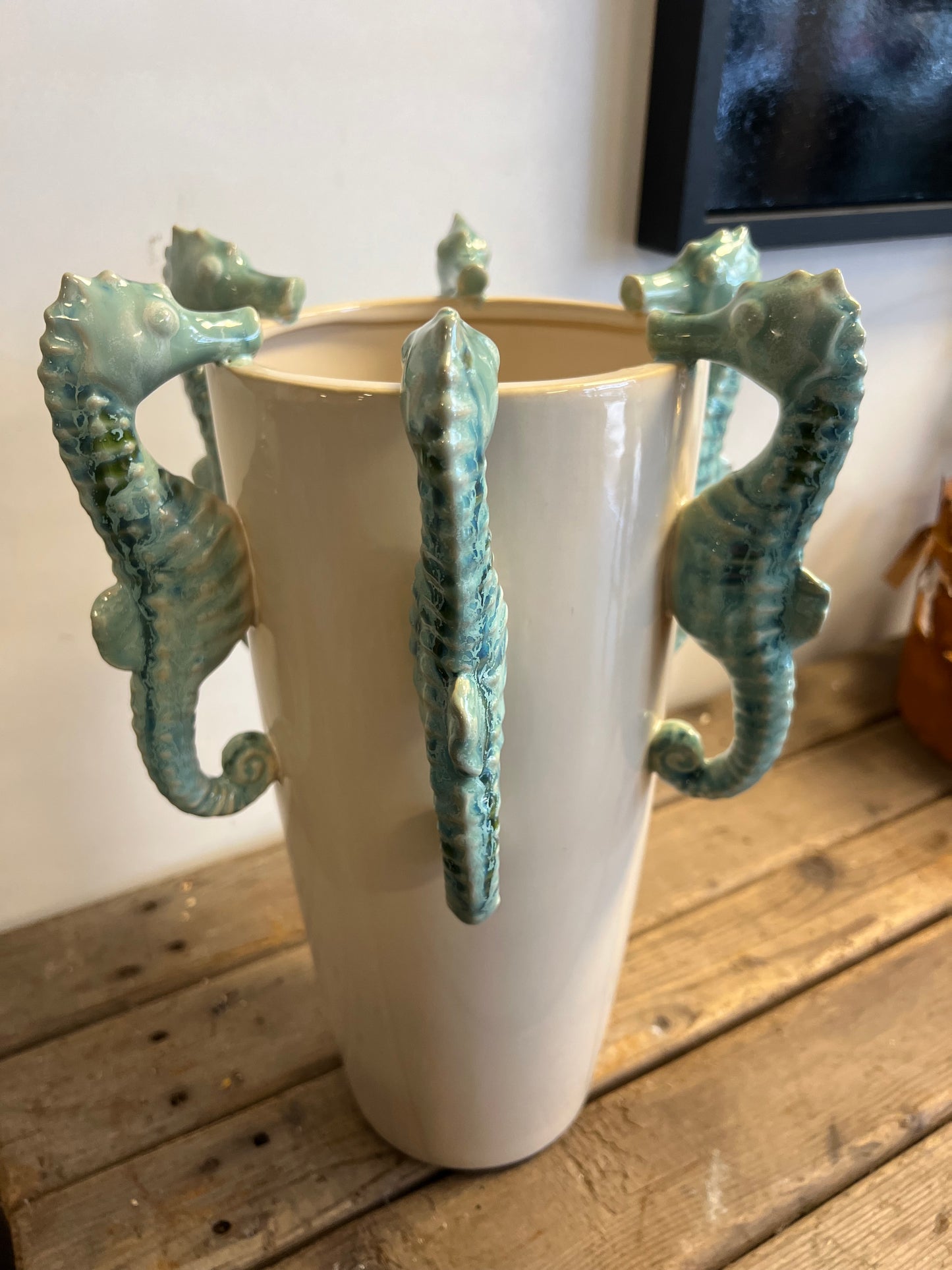 HANDGEMAAKTE | ZEEPAARDEN | VAAS | NORMANDY