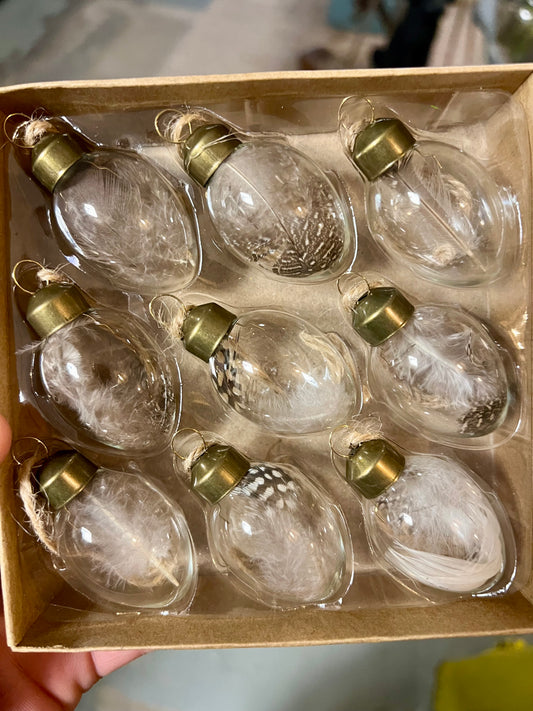 SET | VAN | 9 | GLAZEN | PAASEI | MET | VEER | HANGERS