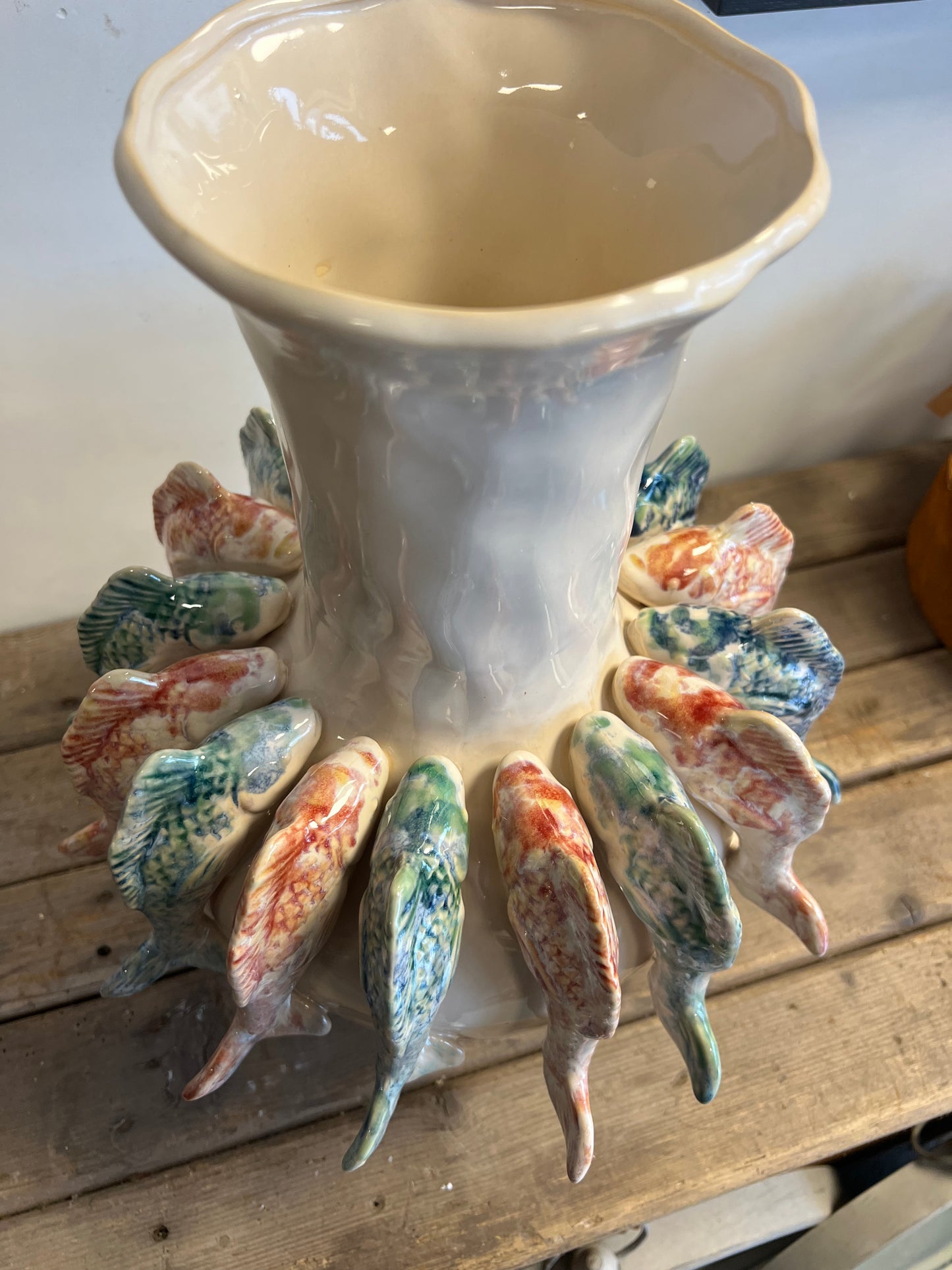 HANDGEMAAKTE | VISSENVAAS | KLEUR