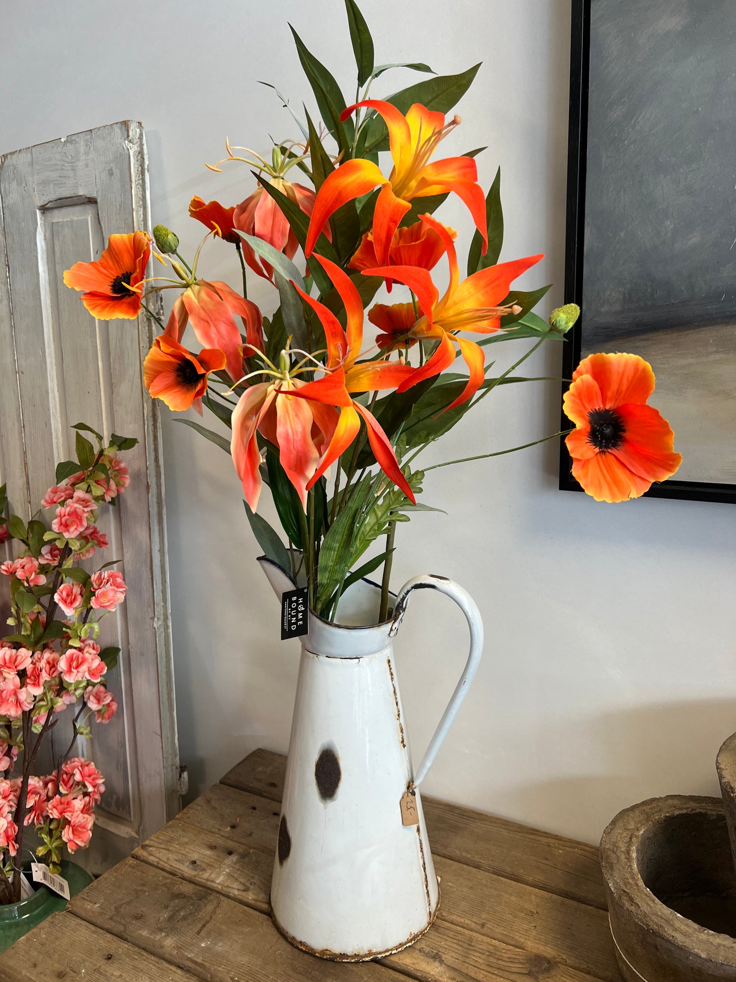 ZIJDEN | PLUKBOEKET | ORANJE | GROEN