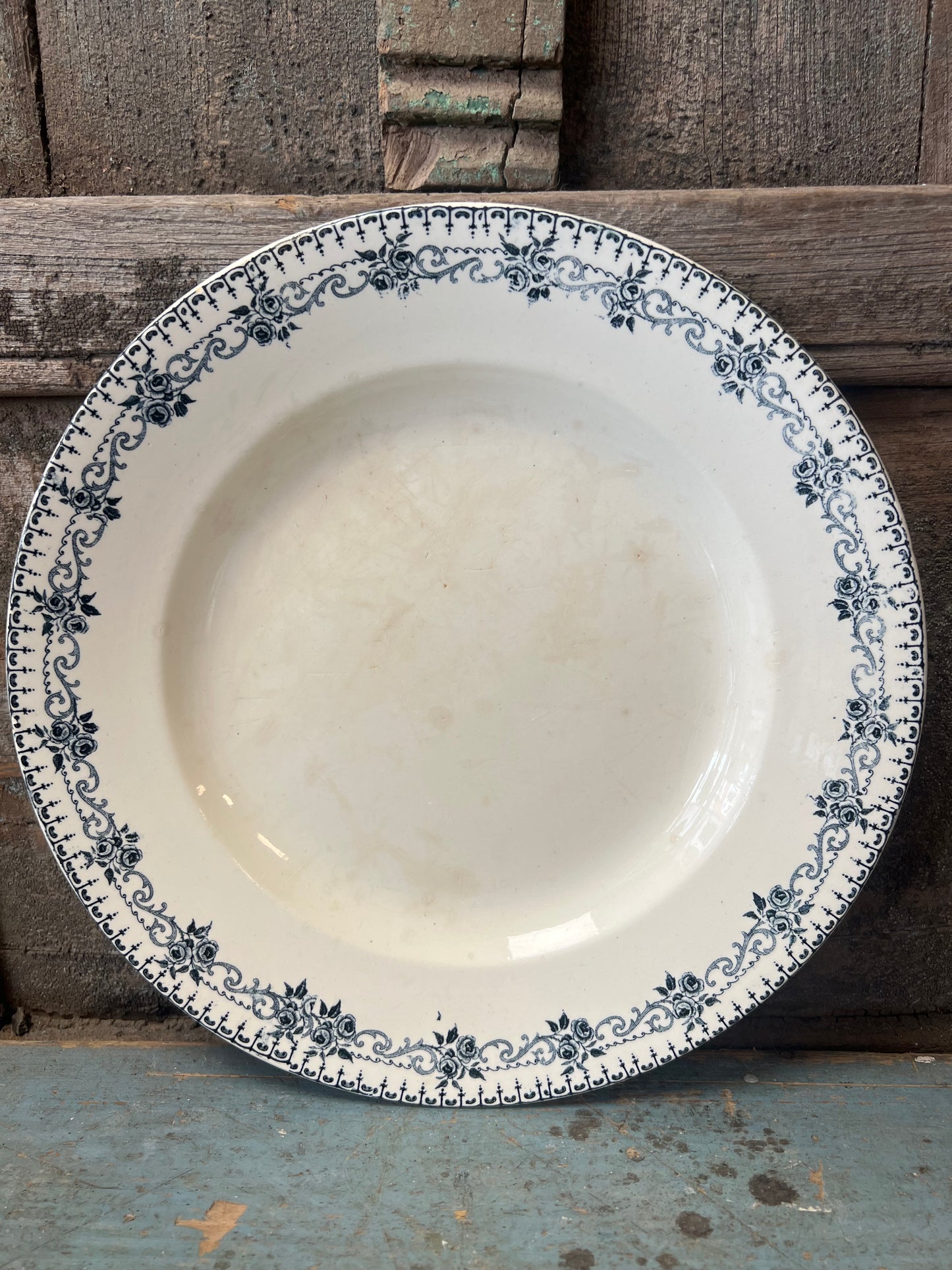 BORD | GROOT | BLAUW | BEIGE | BROCANTE