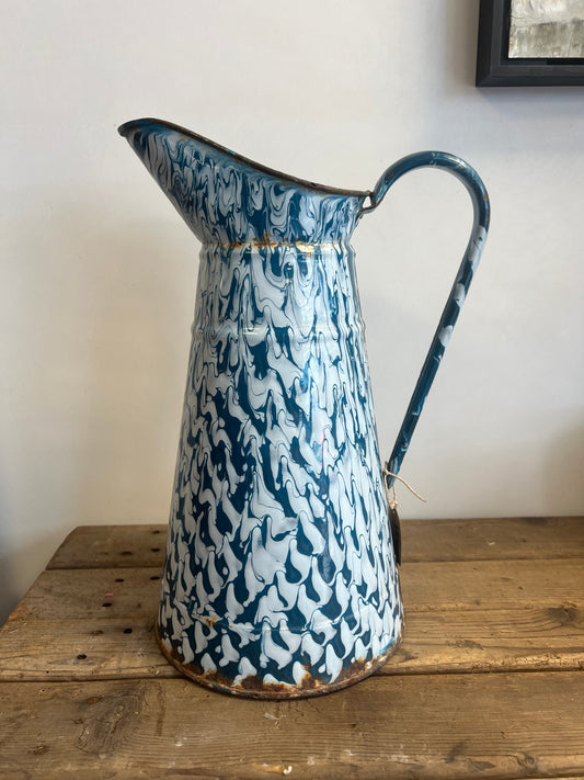 EMAILLE | KAN | BROCANTE | BLAUW | WIT