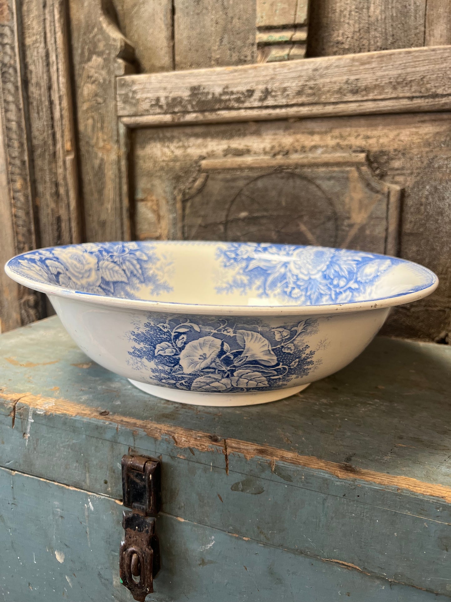 SCHAAL | BLAUW | WIT | BROCANTE