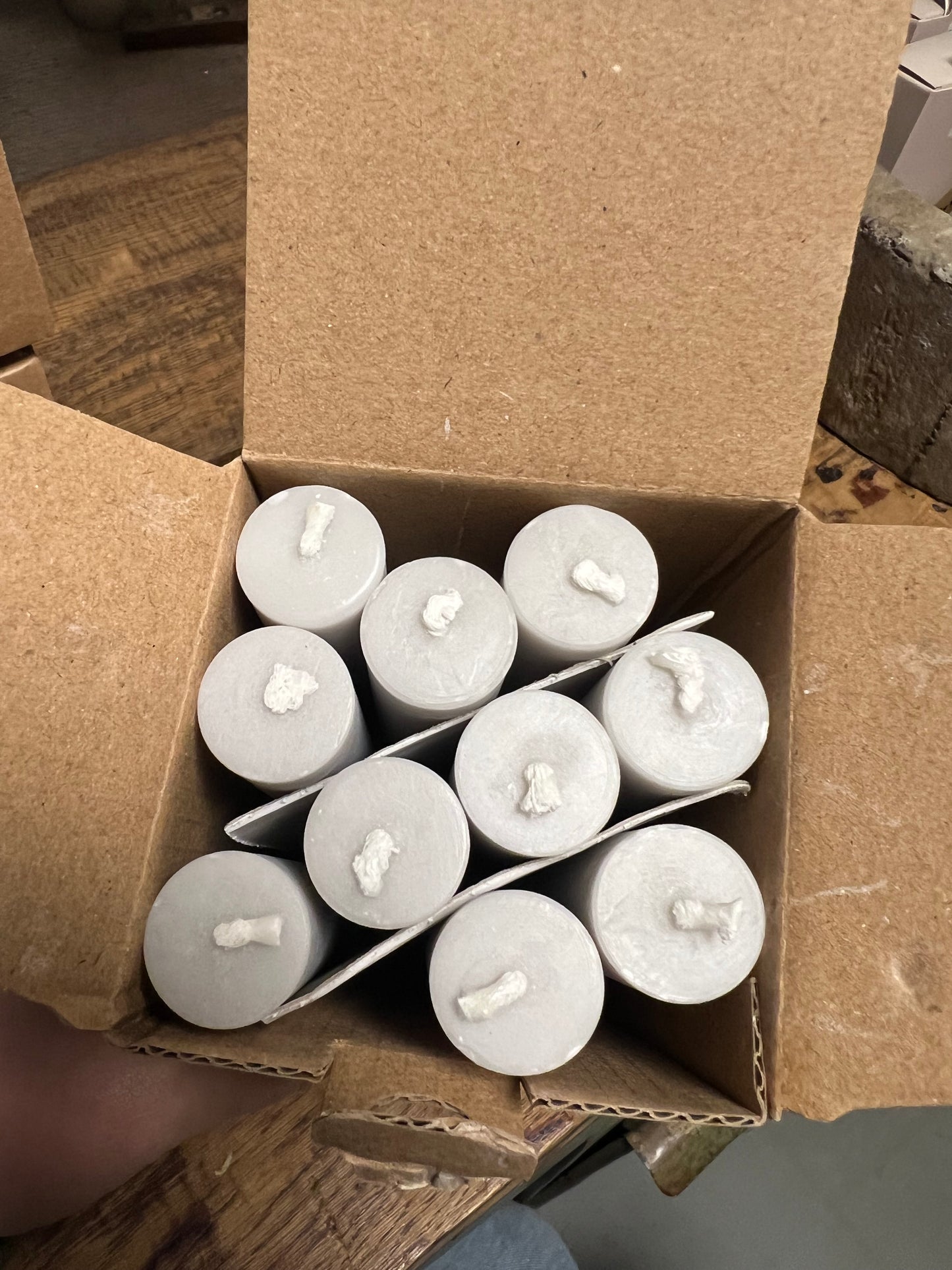 SET | DINER | KAARSEN | GRIJS | FAIRE | TRADE