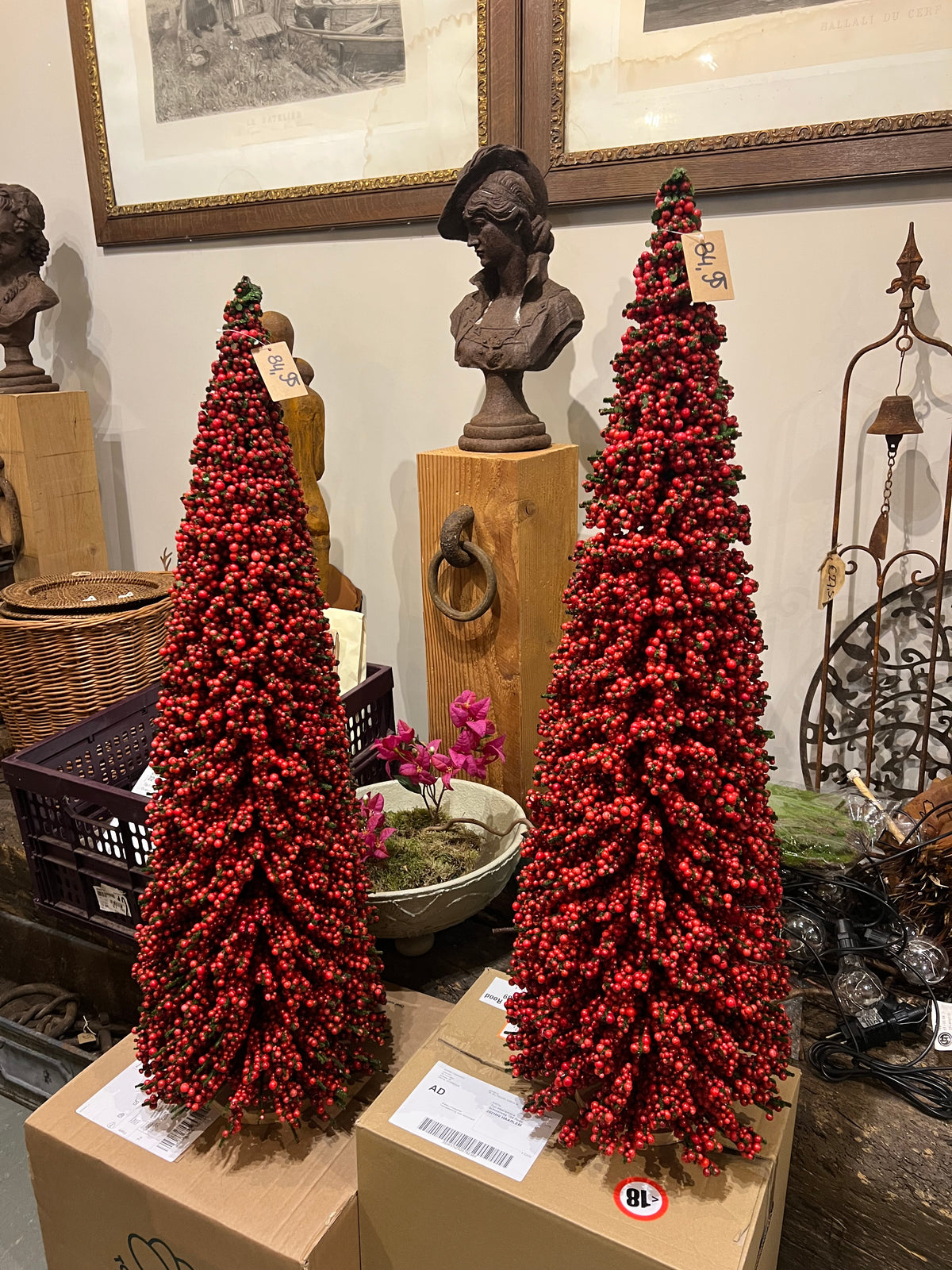 DECORATIEVE | KERSTBOOM | RODE | BESSEN | 2 MATEN