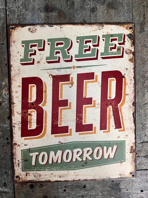 TEKSTBORDJE | FREE | BEER TOMORROW