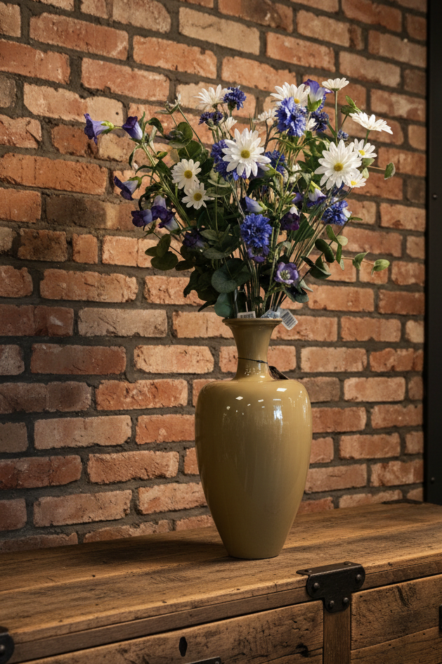BOEKT | WIT | BLAUW | KORENBLOEMEN