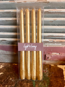 SET | KAARSEN | METALLIC | GOUD