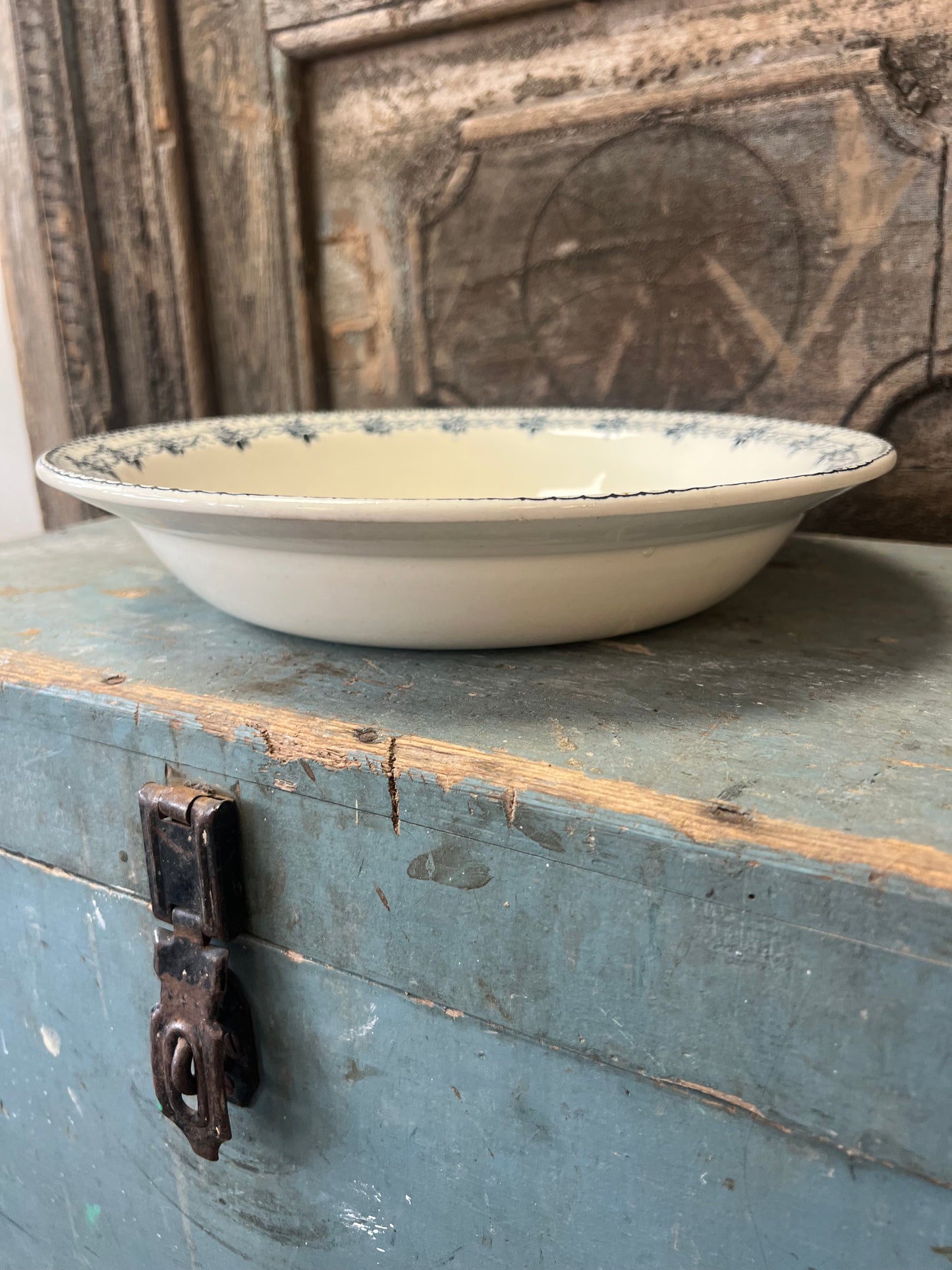 SCHAAL | BLAUW | BEIGE | BROCANTE