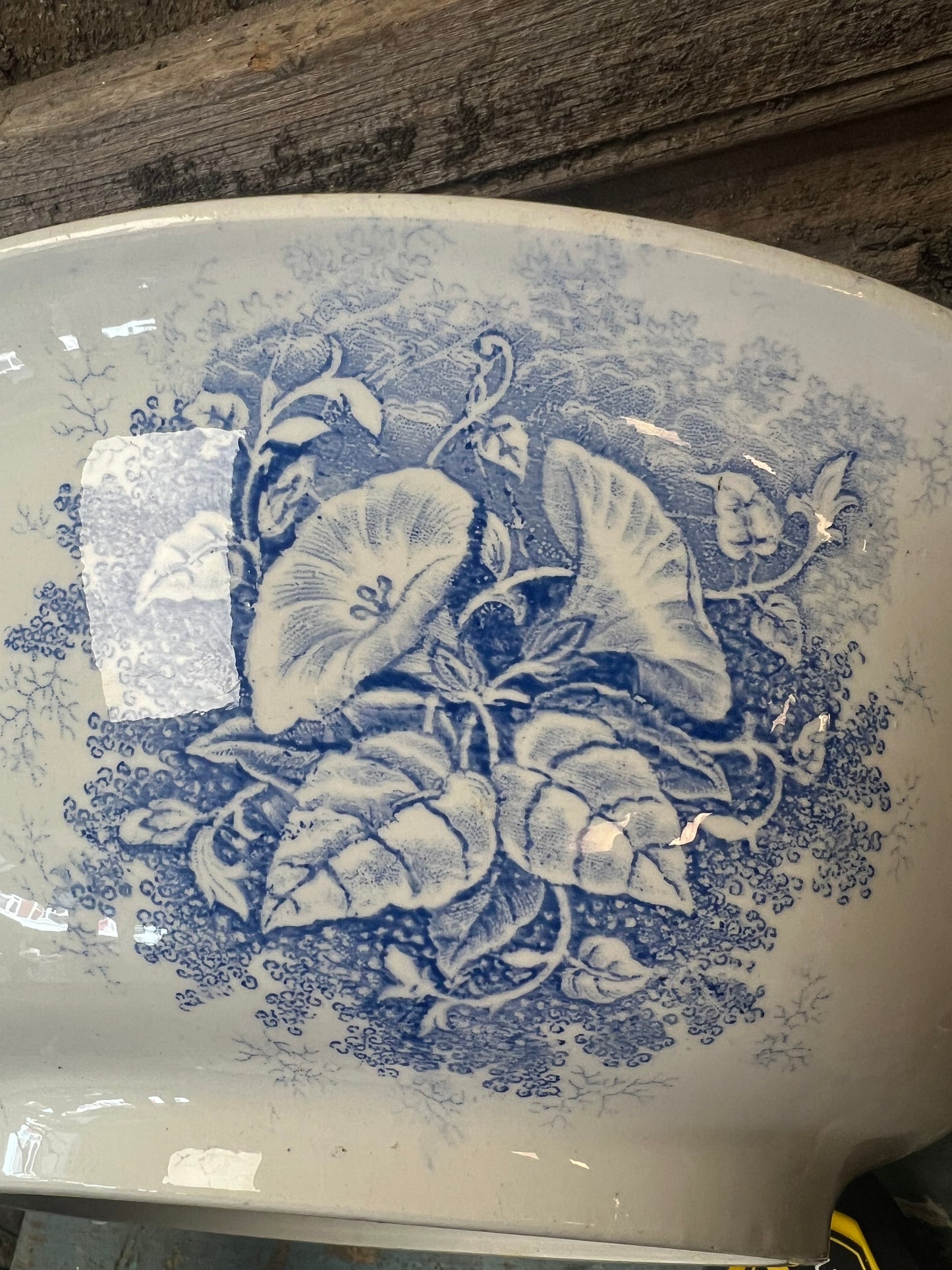 SCHAAL | BLAUW | WIT | BROCANTE