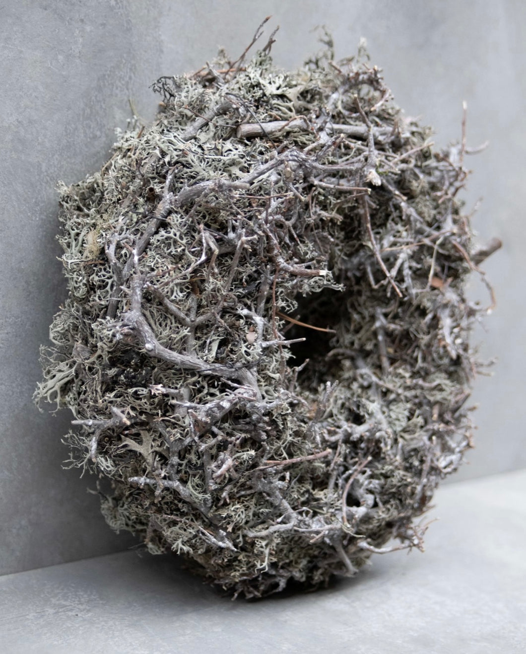 GREY | MOSS | WREATH | GREY | 45 CM