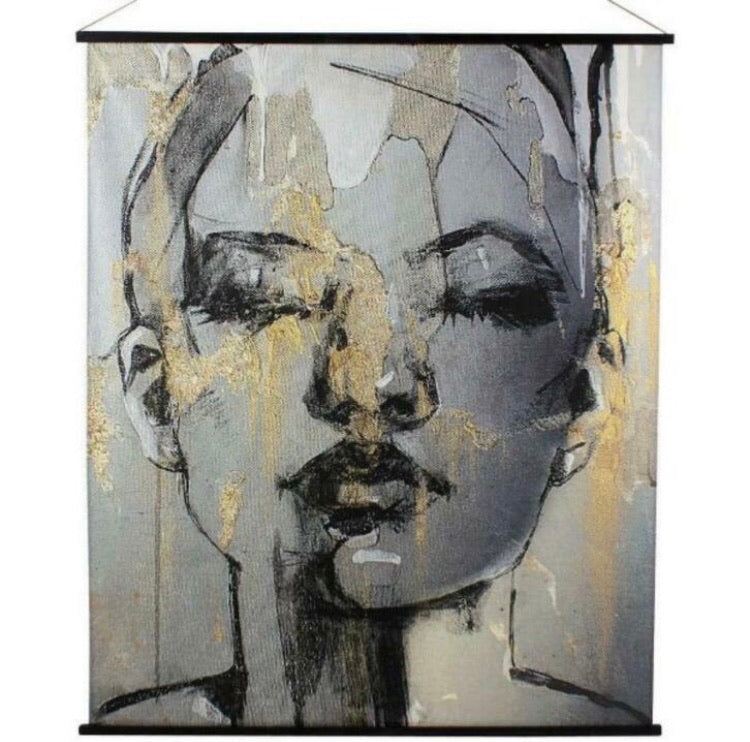 WALL | FACE | VELVET | BLACK | GOLD