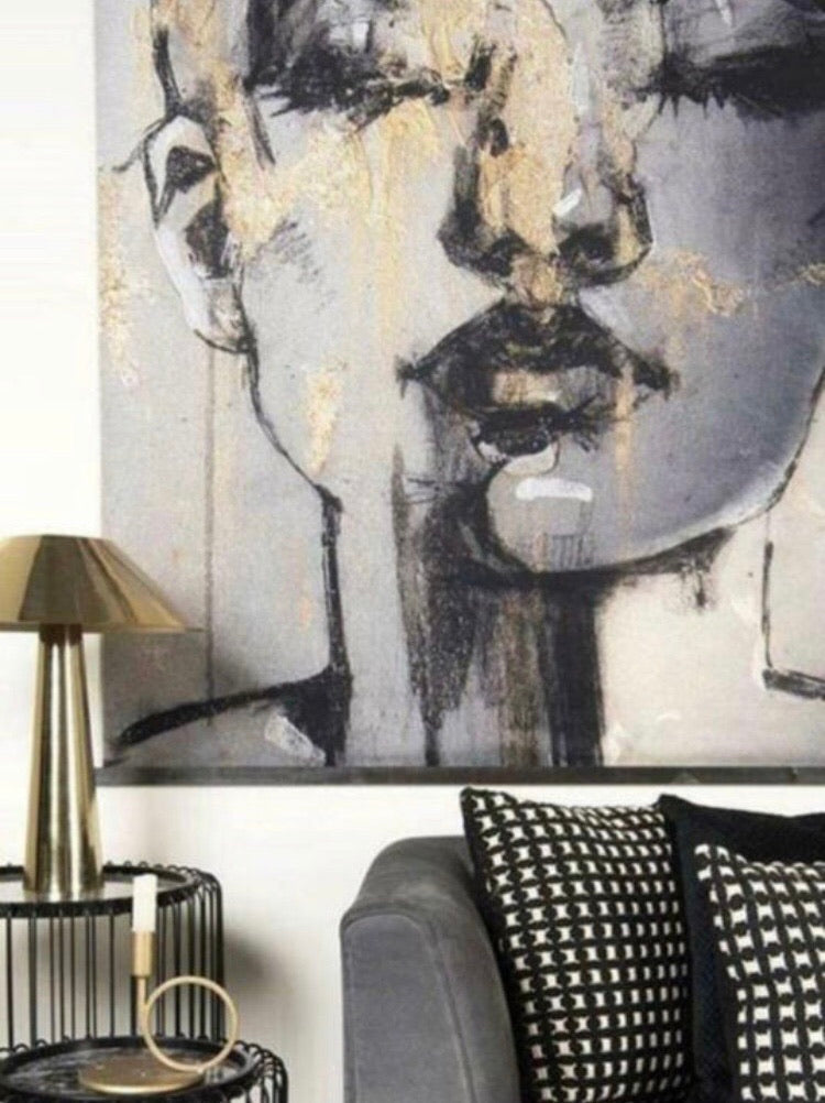 WALL | FACE | VELVET | BLACK | GOLD